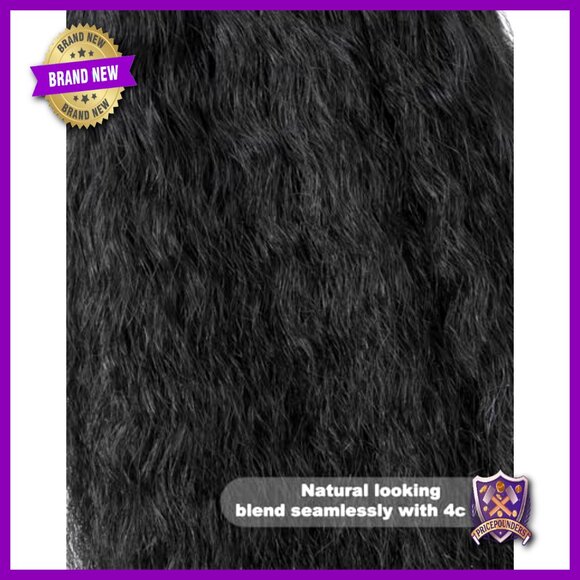 Kinky Straight Human Hair Bundles 16 18 20 Inch Virgin Remy Brazilian main image 6
